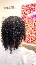 Defined wash and go hairstyle with perfectly styled natural curls using TresLife Curl Bar products