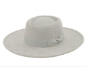 Chic Wide Brim Fedora with Ribbon