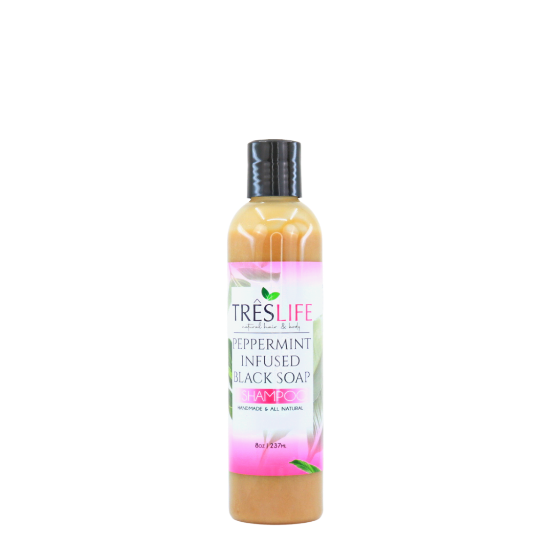 Peppermint Black Soap Shampoo